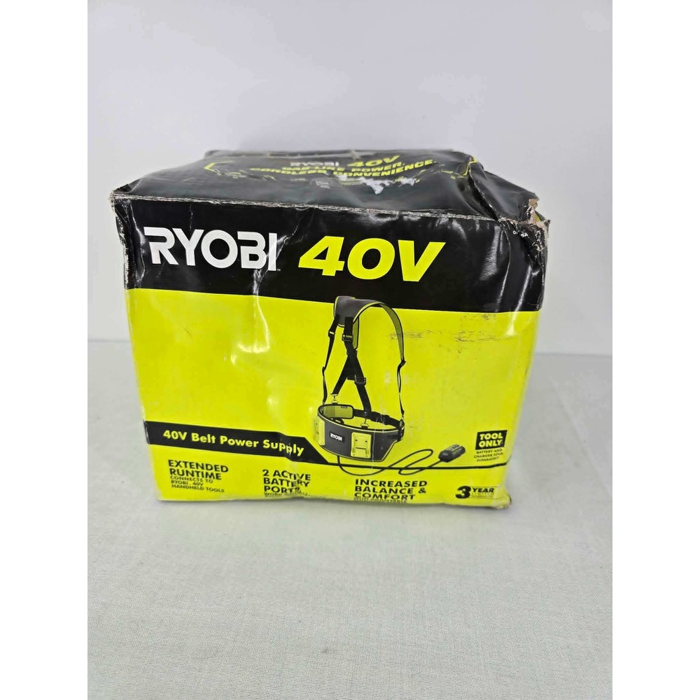Ryobi 40V Belt Power Supply OP40HBA Extended Runtime Battery Harness Tool Only